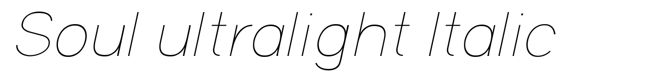Soul ultralight Italic